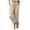Coffee, variant on Womens High Waisted Wide Leg Pants Plus Size Drawstring Straight Leg Trousers Striped Beach Pants Casual Summer Outfits with Pockets