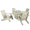 thumbnail image 5 of Highwood's Italica Modern Adirondack 5pc Conversation Set with Highwood's 40" Oasis Outdoor, Propane Gas, Fire Pit Table - 55,000 BTU, 5 of 8
