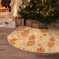 thumbnail image 5 of Rateoe Pineapples Pattern Christmas Tree Skirt with Ties , Christmas Tree Decorations, Farmhouse Christmas Decor Xmas Holiday Decorations-30", 5 of 6