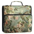 thumbnail image 3 of ALAZA Zipper Binder Bag Hummingbird Floral 3 Ring File Folder Binder Organizer Bag, 3 of 8