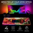 thumbnail image 2 of Mouse pad gamer RGB Gerlos grande 80 x 30 cm con LED resistente al agua, 2 of 8