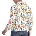thumbnail image 6 of Wukai Barbecue Gnomes Print Men Hoodies Fleece Sweatshirts Long Sleeve Sweaters Pullover Fall Outfits Winter Clothes-3X-Large, 6 of 7