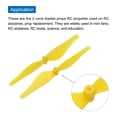 thumbnail image 4 of Uxcell 5 Set RC Propellers Blade Prop 2 Vane 7.6cm Dia Plastic Yellow Low-Noise RC Airplane DIY Aircraft Drone, 4 of 6