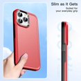 thumbnail image 2 of Étui de Téléphone Couleur Unie pour Iphone 13 Pro Max pour Iphone 13 Pro Max Rouge, 2 of 5