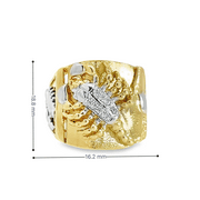10k Gold Two Tone Scorpion Ring