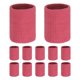 thumbnail image 1 of Uxcell 12PCS Bandas de sudor deportivas, muñequeras de algodón absorbentes para entrenamiento/baloncesto/correr [Rojo rosa, 10cm de ancho], 1 of 7