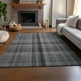 thumbnail image 6 of Addison Rugs Mayfield Washable Transitional Plaid Gray Rectangle Rug, 8' x 10', 6 of 6