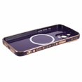 thumbnail image 5 of Pour iPhone 14 Pro Max Étui TPU 6D Électroplaquée Cœur d'Amour Compatible avec MagSafe - Violet, 5 of 5