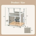 thumbnail image 7 of Gowoodhut Two Story Cat House Outdoor Weatherproof, Wooden Outside Feral Cat Shelter with Large Balcony, Escape Doors, Easy Installation, 7 of 7
