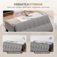 thumbnail image 3 of Homall 47.2" Linen Storage Ottoman Bench, 340LBS, Slow-Close Hinge, High Density Foam, 3 of 6