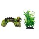 thumbnail image 1 of 1PC Ornamento de Agua Para Pecera Decoración de Cueva Puente Paisaje + 1PC Planta Plástica de Simulación Fernando Adorno de acuario, 1 of 8