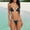 White, variant on Baqcunre Tween & Women's Bikini Sets: Chest Pad Included, Two-Piece Swimsuits, 1Pc Swimsuit + 1Pc Panties Black L