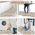 thumbnail image 4 of Aonewoe Kitchen Rug and Mats 2 Pieces PVC Leather Heavy Duty Standing Mats for Kitchen Sink Office Standing Desk Rug Wipe Clean, 4 of 7