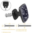 thumbnail image 3 of 4 Pcs Cabinet Handle Drawer Pulls Stars in Dark Knobs with Screws Square Furniture Office Cabinet Knob Decoration, 3 of 7