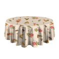 thumbnail image 5 of Autumn Fall Leaves Pattern Round Tablecloth 60" X 60",Wrinkle Wipeable Table Cloth for Kitchen Dining Room Picnic Patio Party, 5 of 6