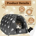 3 Pcs Cat Houses for Outdoor Cats Winter Weatherproof Insulated Stray