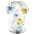 thumbnail image 2 of Scrub Top for Woman School Short Sleeve Fashion Pullover Women Mother'S Day Long, 2 of 3