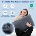 thumbnail image 6 of Adjustable Memory Foam Pillow - 4 Heights from 1.2 to 4.8in, Cervical Pillow for Neck Pain Relief, CertiPUR-US Neck Support Pillow for Side Sleepers, Thin Pillow for Back/Stomach Sleepers, 6 of 6