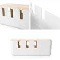 thumbnail image 6 of Vikakiooze 2022 Home Storage and Organization Large White Cable Organizer Box Cable Box Cable Organizer Cable Box Durability, 6 of 9