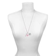 thumbnail image 3 of Delight Jewelry Silvertone Small Crystal HELP! - Light Pink Heart Nurse Strong Zoe Necklace, 3 of 4