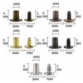 thumbnail image 2 of 150 Sets Screw Post Studs Rivets Binding Screws Nail Rivet Button for Crafts, 2 of 6