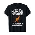thumbnail image 1 of T-shirt 1 Pce Design Kangourou Amusant pour Hommes Kangourou Animal, 1 of 5