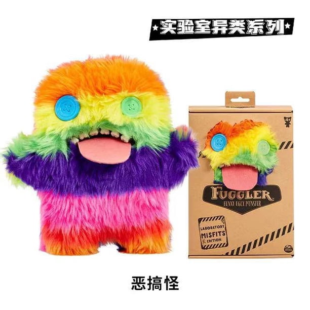 Fugg*ler Divertidos juguetes de peluche o llaveros de monstruos feos Kawaii Fuggler Conejos de peluche lindos...