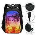 thumbnail image 3 of Daiia Palm Trees at Sunset Pattern USB Charging Backpack for Men and Women, Anti-Theft Backpack,Travel Backpack,School Backpack,College Backpack,Laptop Backpack, 3 of 7