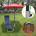 thumbnail image 6 of Beach Umbrella Base, Umbrella Stake with Design, Heavy Duty Metal Ground Grass Holder Stands Patio Umbrella Holder Base, 6 of 6