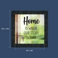 thumbnail image 2 of Home is Where Your Story Begins, House Warming Gift for New Home Owners, Decorative Family Picture Frame, 8733CH, 2 of 8