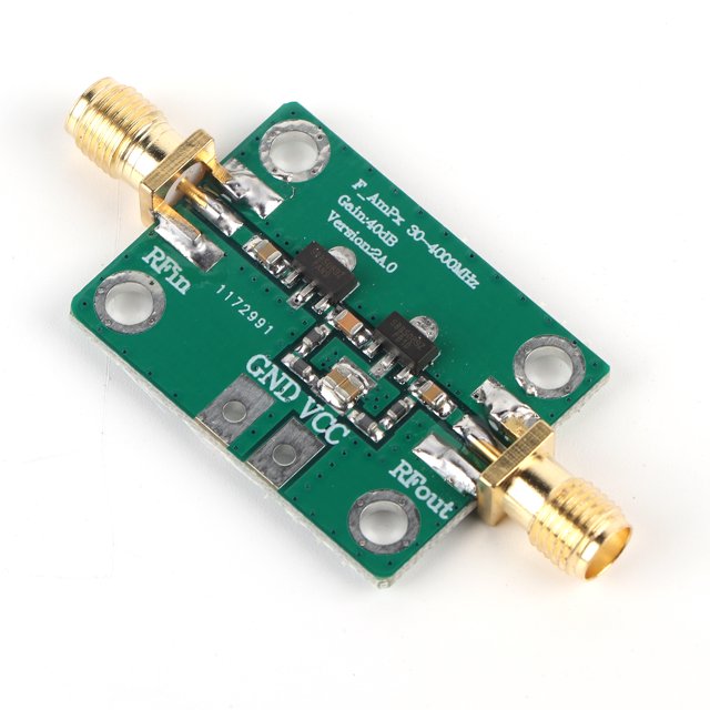 Módulo amplificador de banda ancha RF, ganancia de 30-4000MHz 40dB RF B ganancia de banda ancha B ganancia RF de banda ancha calidad inigualable VoborMX herramienta