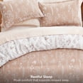 thumbnail image 3 of U by Bedsure 2 Pieces Dusty Rose Floral Comforter Sets, Extra Long Twin-XL 1 Soft Reversible Botanical Flowers College Dorm Comforter and 1 Pillow Sham, Twin Size Bedding Set for Girls, 3 of 11