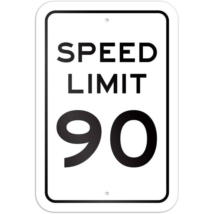 Speed Limit 90 Sign