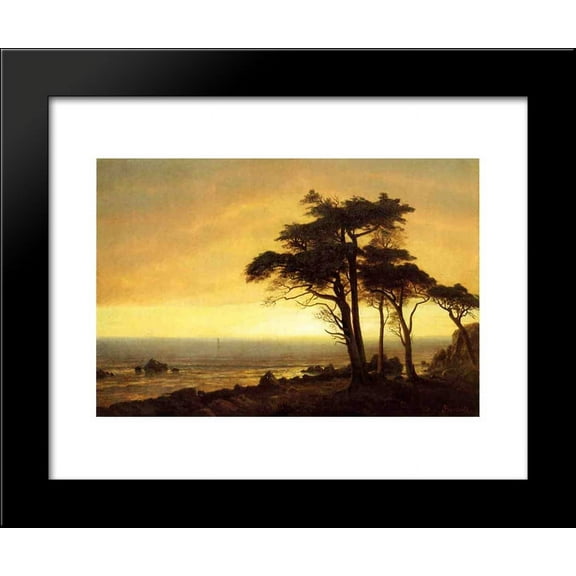 California Coast 20x24 Framed Art Print by Bierstadt, Albert
