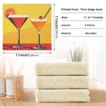 thumbnail image 6 of Yayeee 6 Pack Kitchen Dish Cloths Set for Washing Soft Drying Absorbent Microfiber Towels, Orange Cocktails, 6 of 9