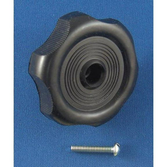 Strybuc 743CE-BLK WCM Black 1" Plastic Operator Knob