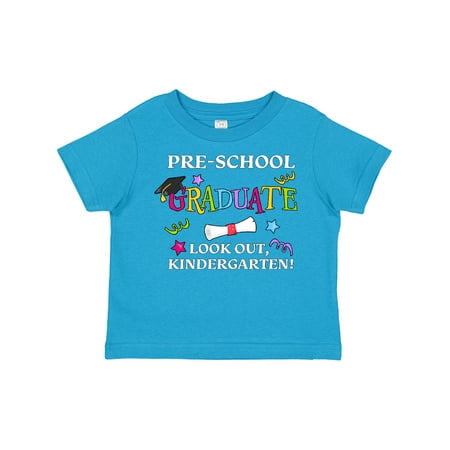 

Inktastic Pre-School Graduate Look Out Kindergarten! Gift Toddler Boy or Toddler Girl T-Shirt
