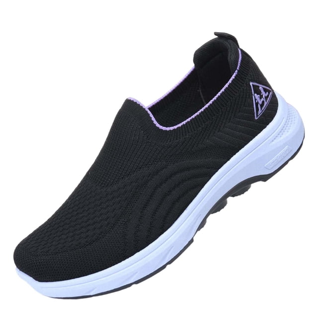 Breathable Light Duty Slip on Women Sneakers Mesh Soft Sole Pointed Toe Flat Comfortable for Daily Style