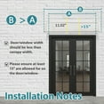 thumbnail image 6 of MCombo 40"×80" Multicolor Stationary Window Awning, UV Resistant, 6 of 9