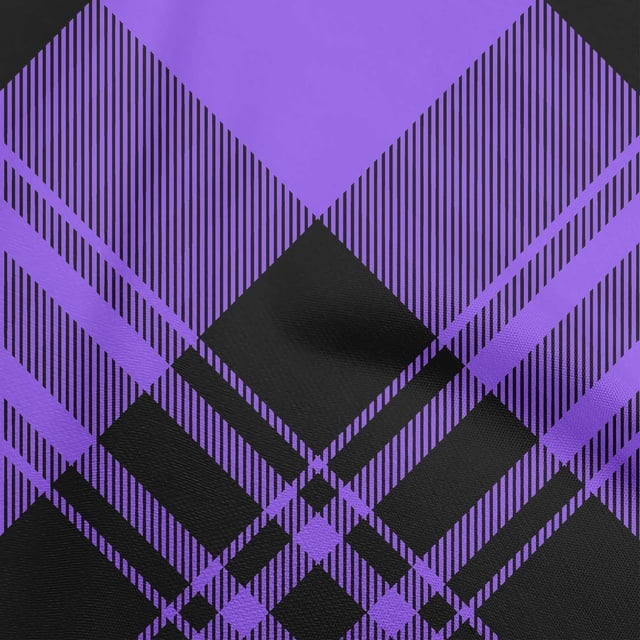 oneOone Polyester Spandex Purplish Blue Fabric Tartan Craft Projects Decor Fabric Printed By The Yard 56 Inch Wide