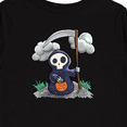 thumbnail image 4 of Inktastic Halloween Trick or Treating Cute Grim Reaper Boys or Girls Long Sleeve Toddler T-Shirt, 4 of 5