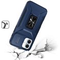 thumbnail image 3 of TJS for iPhone 16 Phone Case, Impact Resistant Slide Camera Cover Shockproof TPU+PC Lens Protection Metal Ring Magnetic Support Kickstand Cover (Blue), 3 of 3