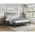 thumbnail image 2 of Pemberly Row Lit Plateforme Grand Format Contemporain en Bois, Gris, 2 of 9