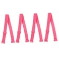 thumbnail image 1 of Bretelles de Soutien-Gorge Élastiques Réglables 1,5 cm pour Femmes 2 Paires Rose pour Usage à la Mode, 1 of 5