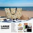 thumbnail image 5 of Naloa Hippie Bee Honeycomb Large Capacity Beach Bag, Waterproof Sandproof Beach Swim Pool Bag Tote Bag for Women, 5 of 7