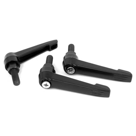 

Unique Bargains M8x20mm Male Thread Lathe Machine Metal Adjustable Handle Lever Grip Black 3pcs