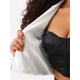 thumbnail image 5 of CHAQUETA DE LENTEJUELAS INSPIRE CHIC PARA MUJER, CHAQUETA DE FIESTA CON SOLAPA, ABIERTO EN FRONTAL, BLAZER CORTO BRILLANTE, TAMAÑO XS, PLATA, 5 of 6