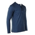 thumbnail image 3 of ZIMEGO Men’s Slim Fit Henley Shirt – Casual Textured Cotton Long Sleeve Crew Neck Fashion Athletic Fit T-Shirts Tee, 3 of 6