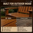 thumbnail image 5 of DWIL Wood Stain and Sealer in One, Water Based Semi-Transparent Outdoor Wood Stain for Decks, Fences, Furniture, Wood Paint, Fast Drying Low Odor Formula (32oz Peach Wood), 5 of 8