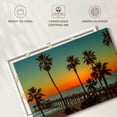 thumbnail image 6 of Elephant Stock Ny Beach Pier Wall Art - Horizontal Canvas Wall Art - Living Room Wall Decor - Nautical Canvas - Orange And Teal Decor - 12" x 8", 6 of 8